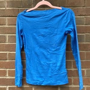 Blue Boatneck Tee from Gap